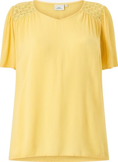 Only Carmakoma Bluse carSelasi S/S V neck Orange