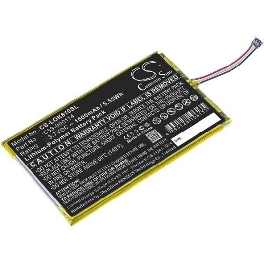 Logitech Illuminated Keyboard K810 batteri (1500 mAh 3.7 V)