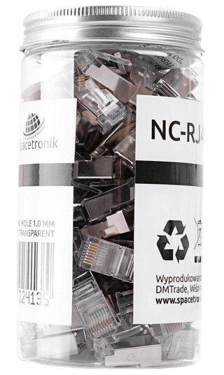 Spacetronik Rj45 Plugg Kat. 5E Ftp Nc-Rj455ft-0 100Stk Spacetronik