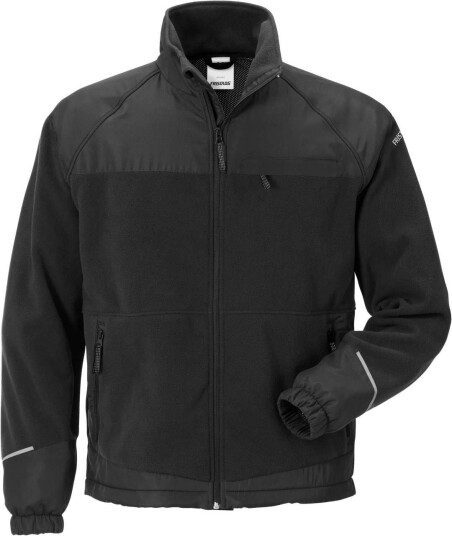 Fristads Vindtett fleecejakke 4411 FLE Svart 3XL