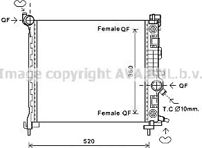 PRASCO OL2681 Radiator motorkjøling PRASCO OL2681 Radiator motorkjøling