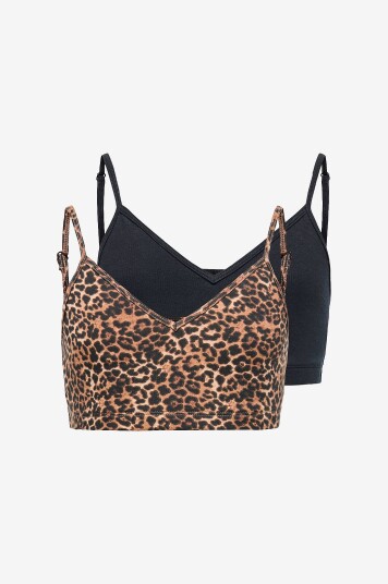 KIDS ONLY   Bh topp kogLola Padded Top Acc 2 pakning   Svart