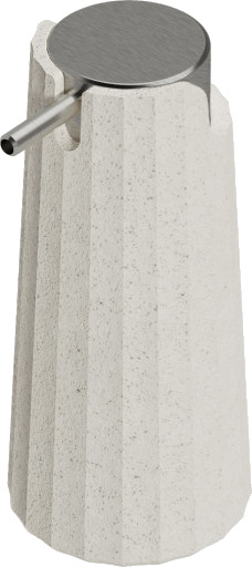 kosmisk frittstående såpedispenser white 7.5x9.2x16.6 cm