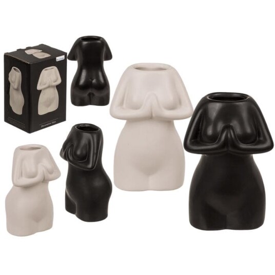 Vase / Keramikkvase Kvinnekropp Velg farge