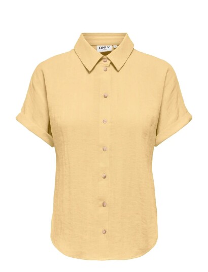 ONLY Onlita S/S Linen Look Shirt Tlr Yellow 36 ONLY Onlita S/S Linen Look Shirt Tlr Yellow 36