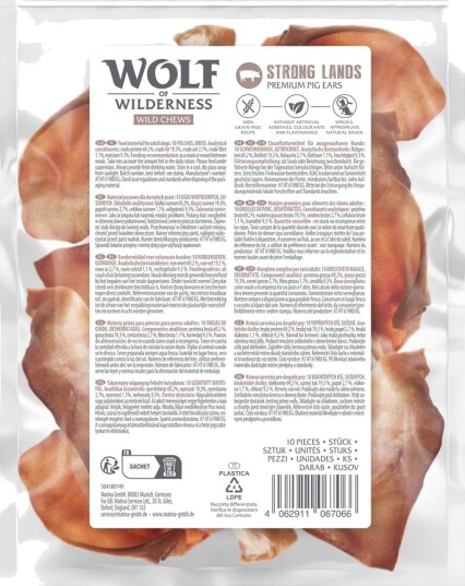 Wolf of Wilderness Strong Lands Griseører 3x10 stk