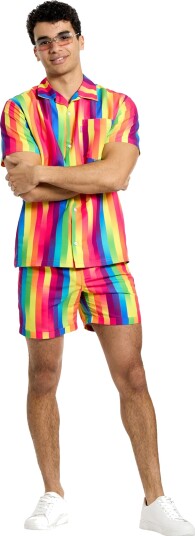 Oppo Merchandise Group OppoSuits Rainbow Glaze Shorts Dress XX-Large SCOM-1022-2XL