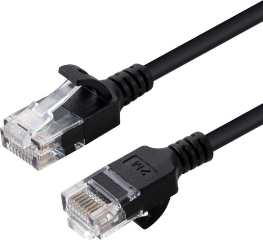 MicroConnect CAT 6 Nettverkskabel 2 m U/UTP RJ-45 Svart