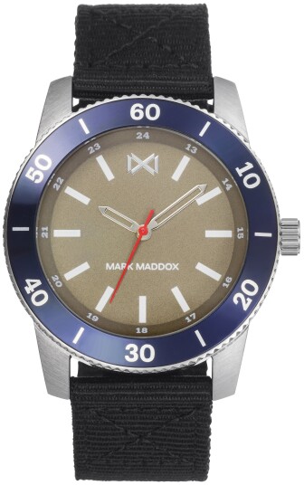 Mark Maddox Herreklokke HC7124 46 Classic Tekstil Ø43 mm