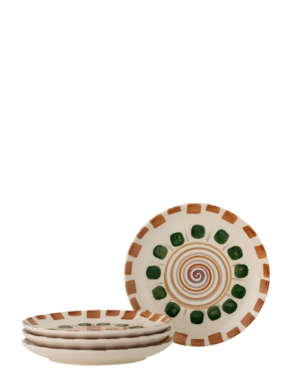 Bloomingville Shama Plate - Multi/patterned - Ø 20.5 CM