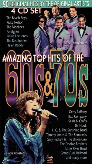 Diverse Artister  Amazing Top Hits Of The 60's & 70's  CD