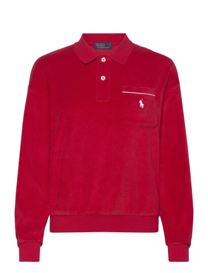 Polo Ralph Lauren Lt Wt Cotton Terry Knt Polo Red M