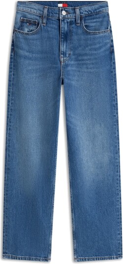 Tommy Jeans Layla High Rise Straight Bj0133 Blue 27 x 32