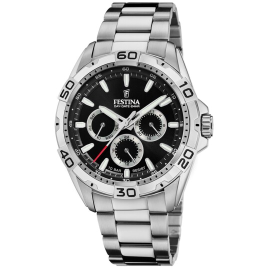 Festina Multifunction F20623/4 - Herre - 45 mm - Analog - Kvarts urverk - Mineralglas Festina Multifunction F20623/4 - Herre - 45 mm - Analog - Kvarts urverk - Mineralglas