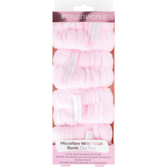 Brushworks Microfibre Wrist Wash Bands 4pcs