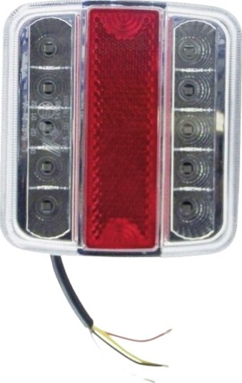 Berger & Schröter Tilhenger Baklykt Blink Brems Baklys Nummerskiltpære Høyre 12 V Rød Sølv Klart Glass Berger & Schröter Tilhenger Baklykt Blink Brems Baklys Nummerskiltpære Høyre 12 V Rød Sølv Klart Glass