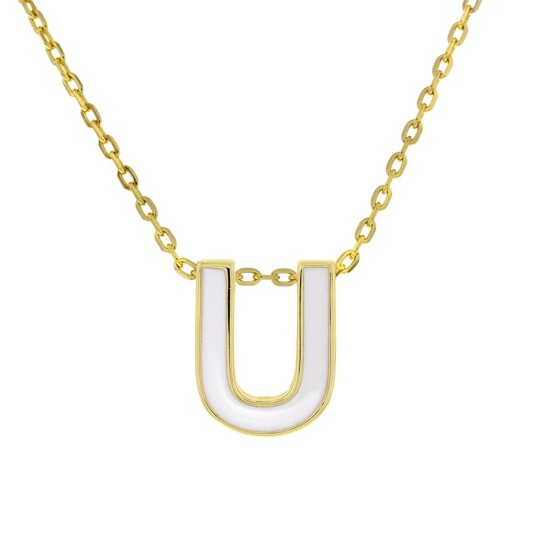 Pan Jewelry, Smykke i forgylt 925 sølv bokstav U