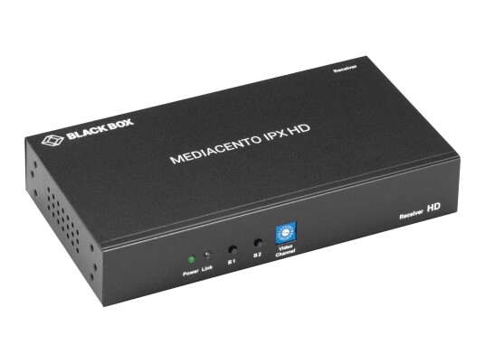 BLACK BOX MediaCento IPX HD Receiver - HDMI over IP - video/lyd-forlenger - GigE - TAA-samsvar BLACK BOX MediaCento IPX HD Receiver - HDMI over IP - video/lyd-forlenger - GigE - TAA-samsvar