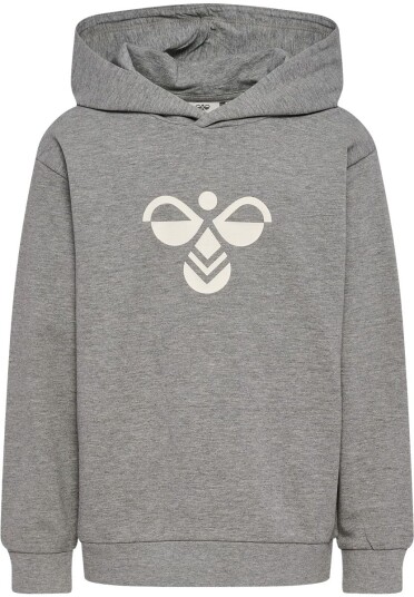 Hummel Hmljr Tukas hettegenser til barn, Grey Melange (104) 104