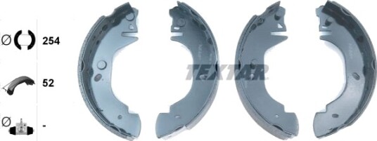 Bremsesko sett TEXTAR 91048500
