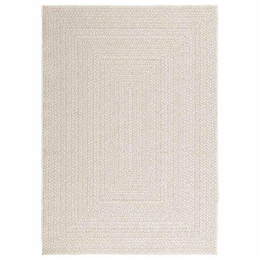Teppe ZIZUR kremhvit 120x170cm jute-utseende innendørs&utendørs 8721102836794