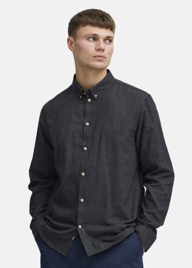 Sdpete Sh True Black Melange 2xl  Langarmede Skjorter