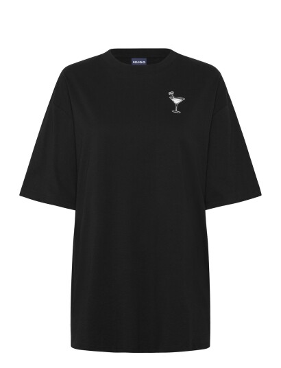 HUGO BLUE Oversized_Tee_B_10 Black XS HUGO BLUE Oversized_Tee_B_10 Black XS