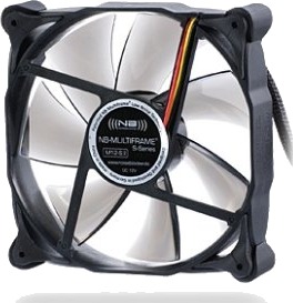 Noiseblocker M12-P 12cm Vifte 2000 RPM 133 m³/t Sort