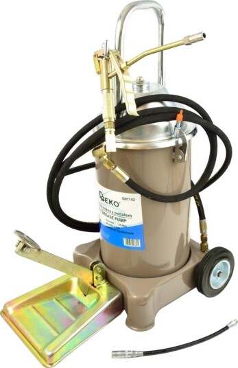 Geko Fotpumpe Med Pedal 12L + Slange 4 M 1 Geko Fotpumpe Med Pedal 12L + Slange 4 M 1