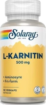 Solaray L karnitin 500 mg 30 kapsler Solaray L karnitin 500 mg 30 kapsler