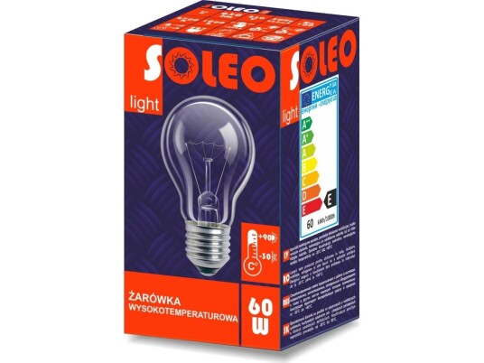 Helios Soleo Høytemperaturpære 75W E27 A55 230V Wst-0007 Helios Soleo Høytemperaturpære 75W E27 A55 230V Wst-0007