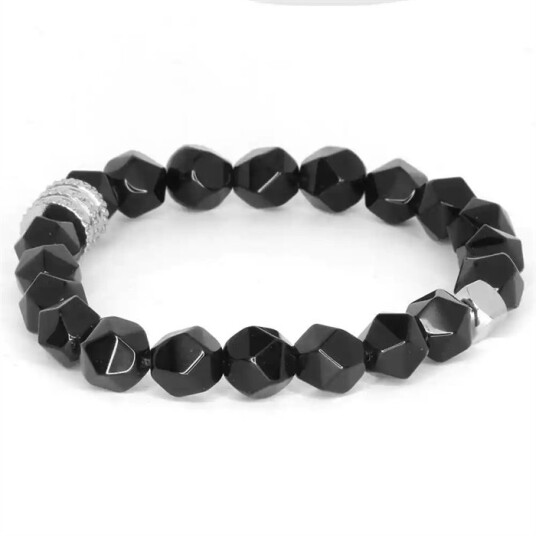 Nordic Balance Armbånd til menn med svarte perler Nordic Balance Armbånd til menn med svarte perler
