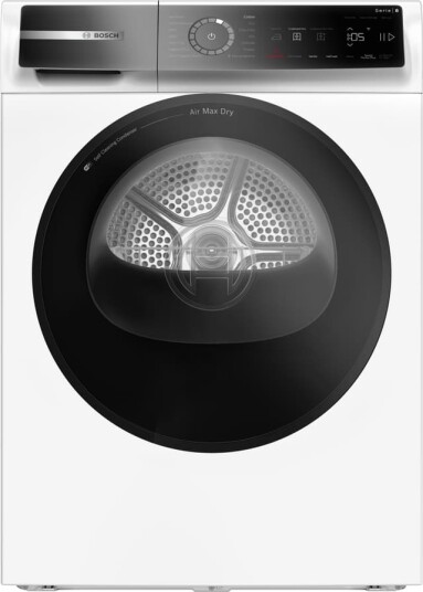 Bosch Serie 8 9kg Tørketrommel med Varmluftsteknologi Hvit Bosch Serie 8 9kg Tørketrommel med Varmluftsteknologi Hvit