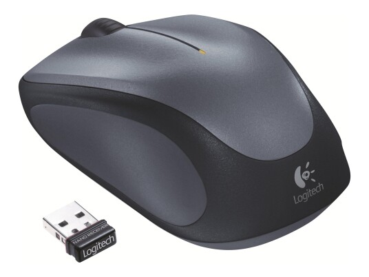 Logitech M235 Trådløs Optisk Kontormus - 2.4 GHz - Grå