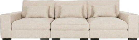 Dubai 3 seters sofa ekstra dyp i Chenille Beige Dubai 3 seters sofa ekstra dyp i Chenille Beige