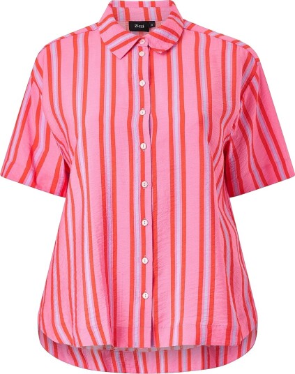 Zizzi   Skjorte mFina S/S   Rosa
