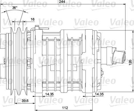 AC kompressor VALEO 700853 AC kompressor VALEO 700853