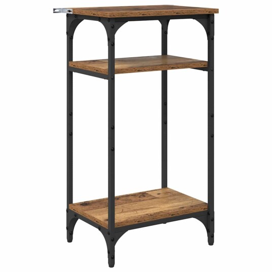 Sidetabell med hylle Gamle tre 40 x 30 x 75 cm Konstruert tre