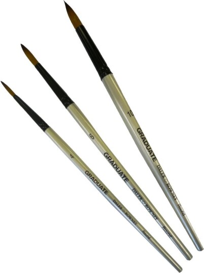 Daler Rowney malepensler rund 3 størrelser Daler Rowney malepensler rund 3 størrelser