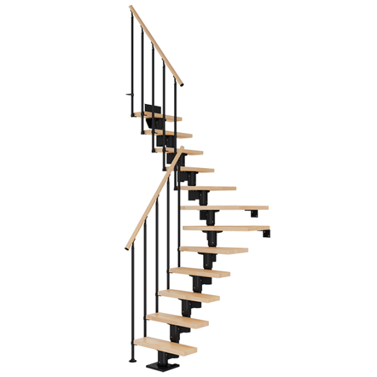Dolle Dublin L trapp I Svart classic Ii lakkert Bøk 71 12 Loddret Høyde 240 292cm Dolle Dublin L trapp I Svart classic Ii lakkert Bøk 71 12 Loddret Høyde 240 292cm