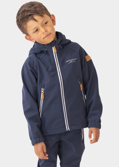 Bergen Softshell Jacket Jr Navy 130  Vinterjakker