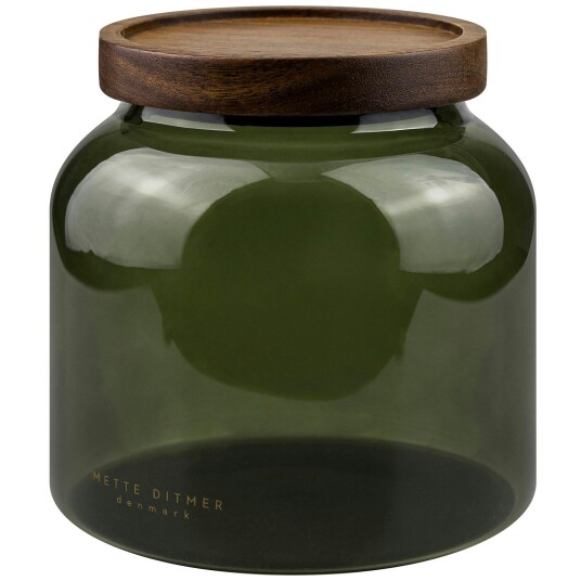 Mette Ditmer Luna Glasskrukke Med Lokk 13 cm Dark Forest