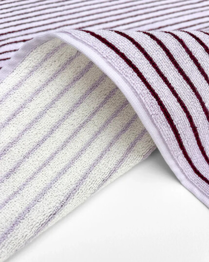 Maison Deux Stripes Color Lilac Bordo Purple 70X 140CM Maison Deux Stripes Color Lilac Bordo Purple 70X 140CM