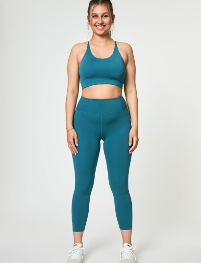 Girlfriend Collective Float Cleo Halter Bra - Blue - XS