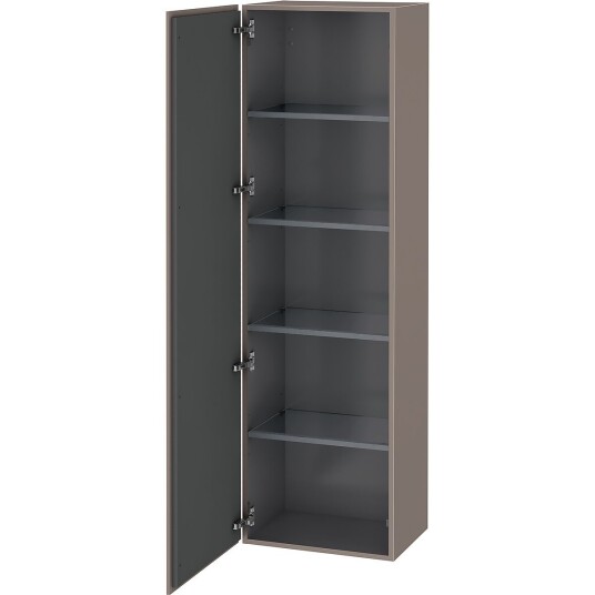 Duravit L-Cube Høyskap m/1 dør 500x1760x363 mm Basalt Matt