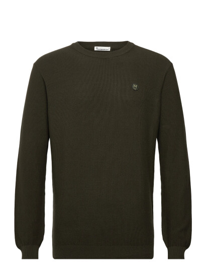 Knowledge Cotton Apparel Organic Cotton Pique Knit - Gots/Ve - Khaki green - M