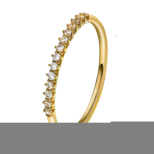 Pan Jewelry Ring i 585 gult gull med zirkonia størrelse 60