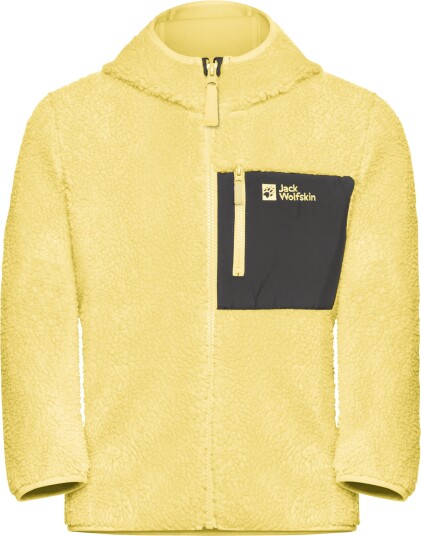 Jack Wolfskin Kids' Ice Curl Hood Jacket Lemon Ice 140