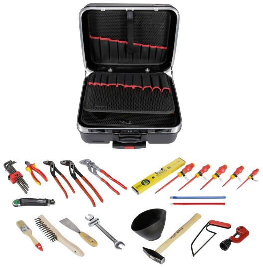 Knipex BIG Basic Move Verktøykoffert Til VVS Arbeid 31 Deler Knipex BIG Basic Move Verktøykoffert Til VVS Arbeid 31 Deler