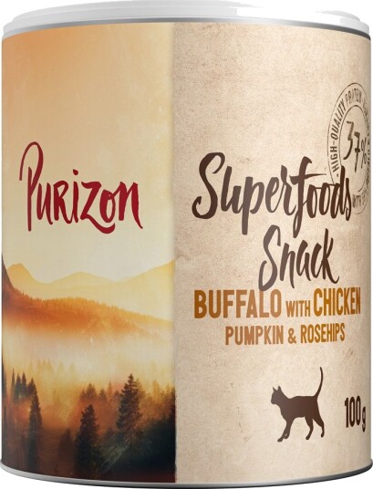 Purizon Superfood Snack Bøffel med gresskar & nyper 3 x kylling 100 g 3 x 100 g